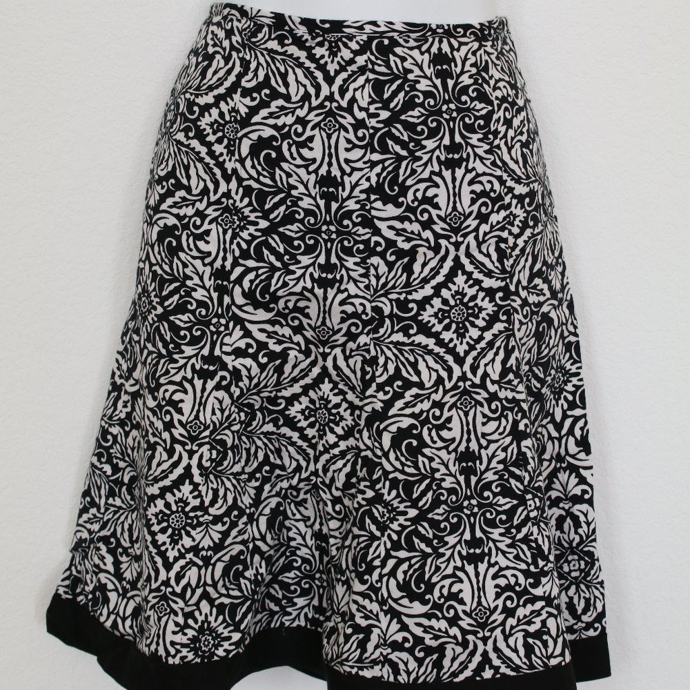 ANN TAYLOR A LINE MIDI SKIRT Print - Size 0P